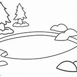 Pond sketch template