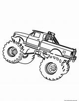 Coloring Monster Truck Pages Printable Kids sketch template
