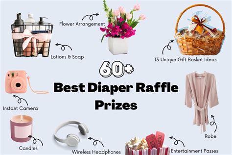 diaper raffle prizes  baby shower guests