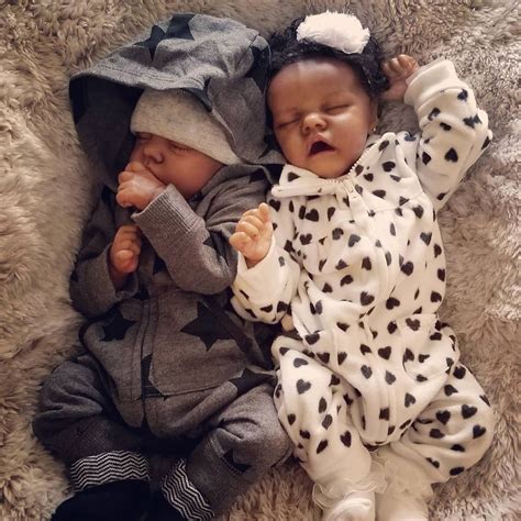 black african american reborn shops  twins sister sleeping reborn