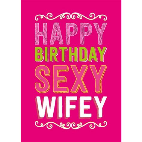 happy birthday sexy wifey card diversity store