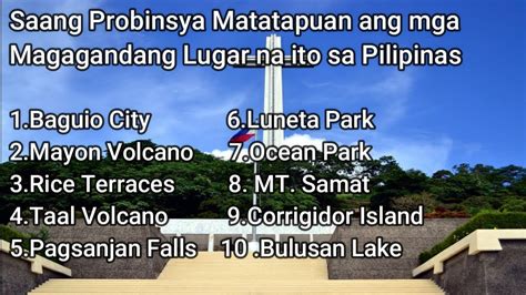 Luzon Tourist Place To Visit [ Philippines Best] Youtube