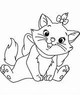 Marie Cat Coloring Pages Print Color Kids sketch template