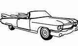 Coloring Pages Cadillac Cars Eldorado Sketch Car sketch template