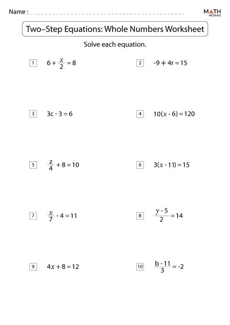 solving multi step equations word problems worksheet worksheet