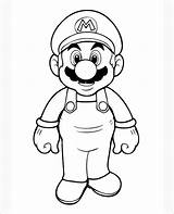 Mario Standing sketch template
