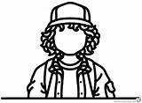 Stranger Things Coloring Pages Dustin Face Henderson Printable Sofia Print Color Kids sketch template
