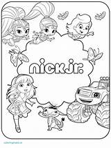 Coloring Nick Jr Pages Shine Shimmer Nickelodeon Drawing Print Printable Paw Patrol Games Color Getdrawings Getcolorings Exclusive Nickjr Davemelillo Fundamentals sketch template