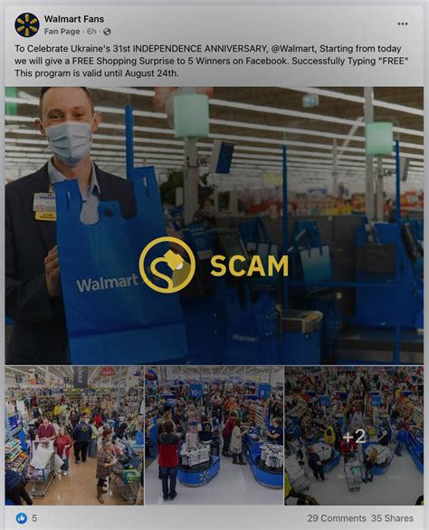 Scam For Walmart And Ukraine S Independence Hits Facebook