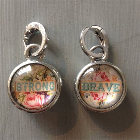 Word Candy Strong Brave Charm By Violette