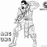 Kombat Mortal Kano Tsung sketch template