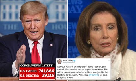 Trump Asserts Dumb Nancy Pelosi Will Be Overthrown As