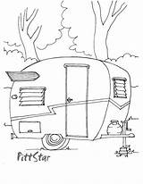 Coloring Pages Camper Printable Travel Trailer Vintage Colouring Caravan Adult Shasta Camping Campers Instant 1960 Color Retro Wings Patterns Etsy sketch template