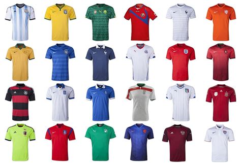 home  world cup  team kits
