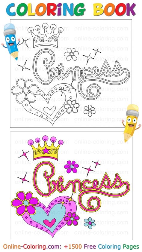 princess   coloring page