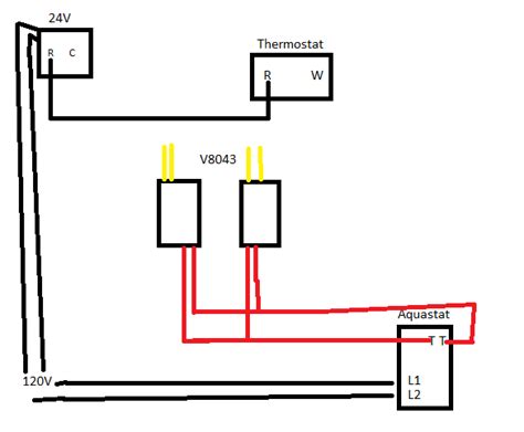honeywell  port valve wiring diagram wire boiler vaillant ecotec