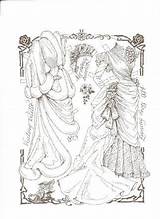 Dolls Paper Victorian Bride Clothing Choose Board sketch template