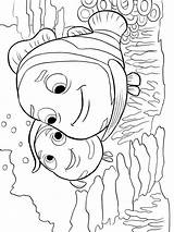Nemo Coloring Pages Finding Kids Book Printable Disney Ocean sketch template
