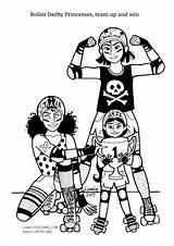 Coloring Roller Derby Princess Strong Book Princesses Super Pages Girls Little Johansson High Aim Shows They Huffingtonpost Linnea Sheets Linnéa sketch template