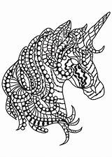 Cheval Adulte Einhorn Unicorno Malvorlage Kleurplaat Mosaik Mozaiek Colorear Unicornio Disegno Paarden Pferden Ausmalbild Zum sketch template