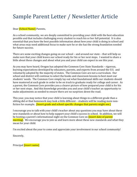 sample letter  principal  parent  request teacher letter