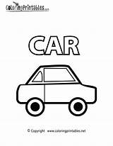 Car Coloring Vocabulary Pages Printable Educational Cars Print Printables Thank Please Popular Coloringprintables sketch template