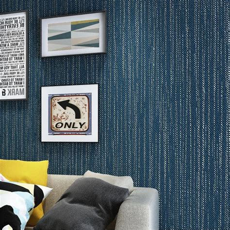beibehang moderne effen donkerblauw behang woonkamer restaurant kledingwinkel milieu  behang