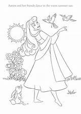 Sleeping Coloring Beauty Pages Princess Aurora Disney Printable Color Kids Print Characters Games Prince Node Tinker Bell Title Sheets sketch template