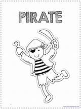 Coloring Kids Costume Pages Color Just Pirate sketch template