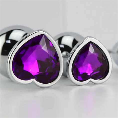 3 Size Set Diamond Butt Toy Plug Anal Insert Heart Jeweled Gem S M L Ebay