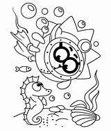 Coloring Pages Seabed sketch template