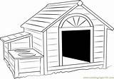 Dog Coloring House Pages Huge Coloringpages101 sketch template