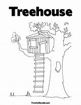 Tree House Coloring Pages Magic Clipart Annie Jack Print Treehouse Colouring Printable Books Jungle Cute Kids Template Magical Cliparts Color sketch template
