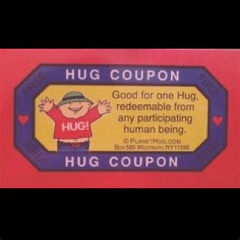 hug coupon cute  hugs hug