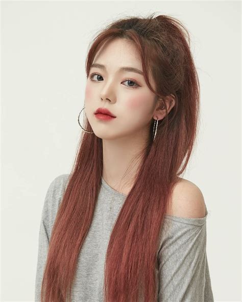 ⊹⊱💌⊰⊹┇𝙺𝚘𝚛𝚎𝚊 𝙶𝚒𝚛𝚕 korean hairstyles women korean hair color korean