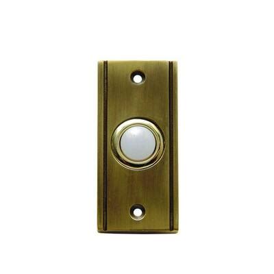 carlon wired door bell push button antique brass   case dhl  home depot