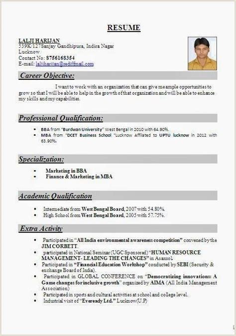 mba fresher resume format   resume format  freshers