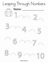 Leaping Numbers Through Coloring Built California Usa sketch template