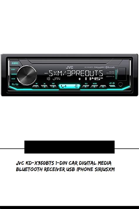 jvc kd xbts  din car digital media bluetooth receiver usbiphonesiriusxm bluetooth
