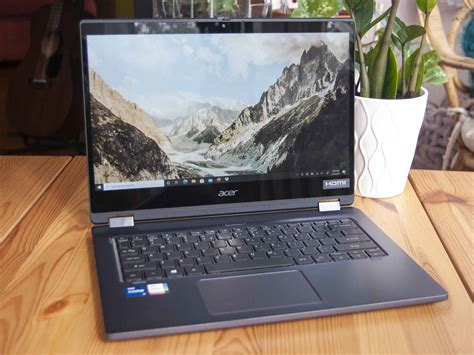 acer travelmate spin p review  affordable business convertible  lags