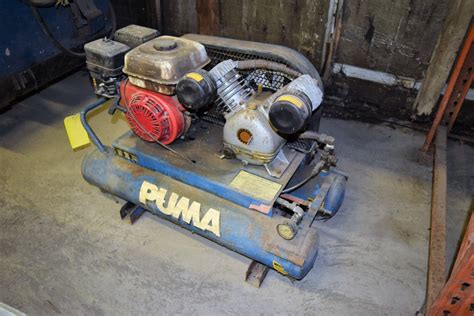 puma gasoline powered twin tank hp air compressor