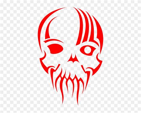 red skull logo png  transparent png clipart images