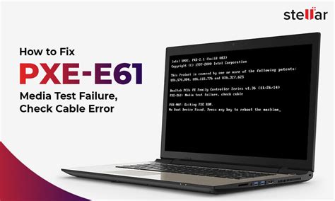 fix pxe  media test failure check cable boot error