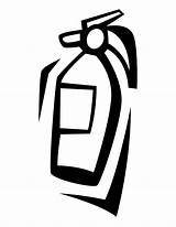 Extinguisher Clip Cliparts Clipart Fire Library sketch template