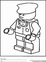 Printable Block Legos Policeman Colouring Getcolorings Coloringhome sketch template