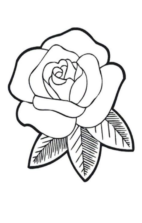 printable beautiful rose coloring pages   flower coloring