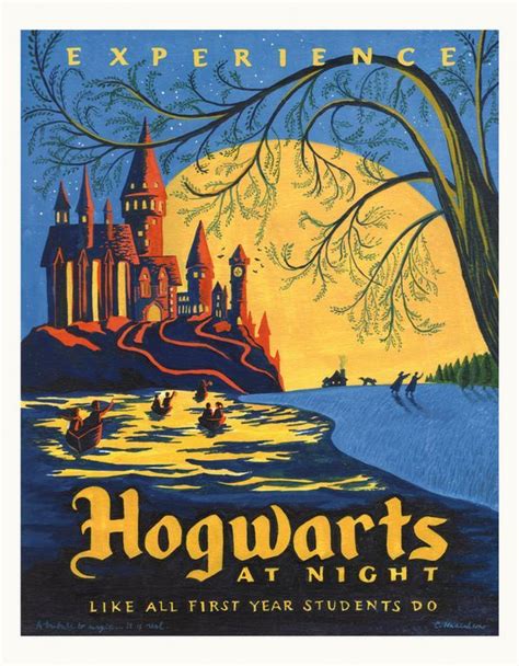 pin  sand welch  cool harry potter travel poster harry potter
