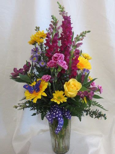 Purple People Pleaser Flower Bouquet With Yellow Roses
