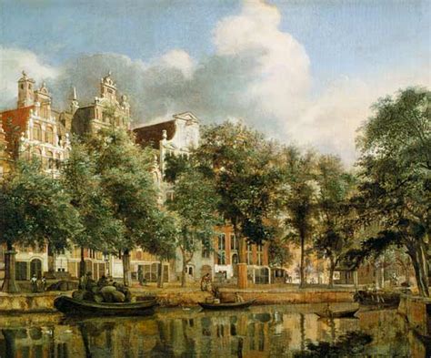 The Herengracht Amsterdam Jan Van Der Heyden As Art Print Or Hand