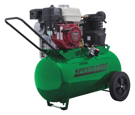 speedaire  gal  hp barrel portable gas air compressor